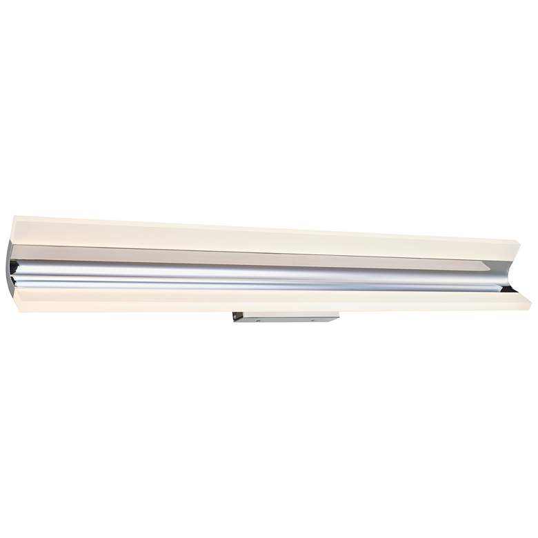 Image 1 ABRA Eros Curved Acrylic Twin Bar Vanity Chrome