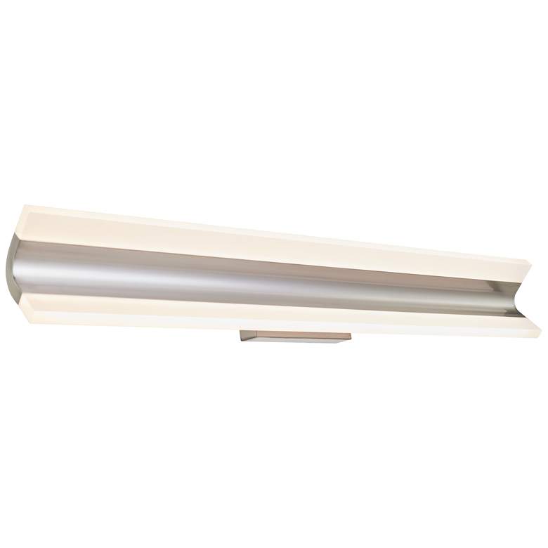 Image 1 ABRA Eros Curved Acrylic Twin Bar Vanity Nickel