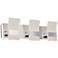 ABRA Fang 3 Light Curved Frosted Acrylic Edge Lit Vanity Chrome