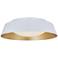 Abra Flare 13" Recessed Opal Glass in a Metal Frame with High Output 3
