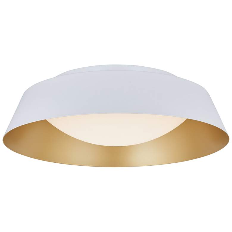 Image 1 Abra Flare 13" Recessed Opal Glass in a Metal Frame with High Output