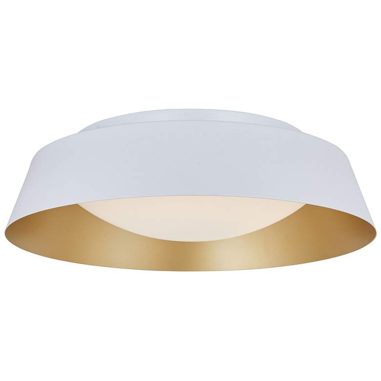 Image 1 ABRA Flare 15" 3CCK Flared Frame Flushmount Diffuser White with Go