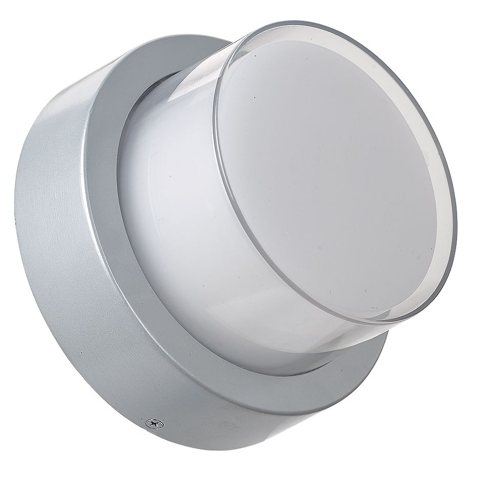 Image 2 ABRA Geo Round Wet Location Wall Sconce  Silica more views