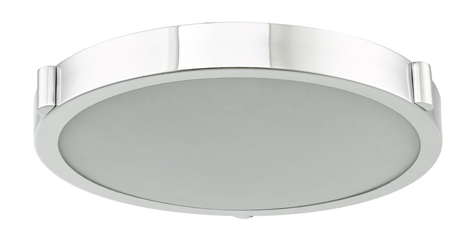 Thumbnail2 of ABRA Halo 13" Low Profile Frosted Glass Flushmount   LED Chrome more views