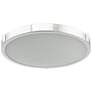 2_ABRA Halo 17" Low Profile Frosted Glass Flushmount   LED Chrome more views