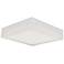 ABRA IceCube 12" Square Moulded Glass Flushmount Chrome