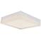 ABRA IceCube 9" Square Moulded Glass Flushmount Chrome