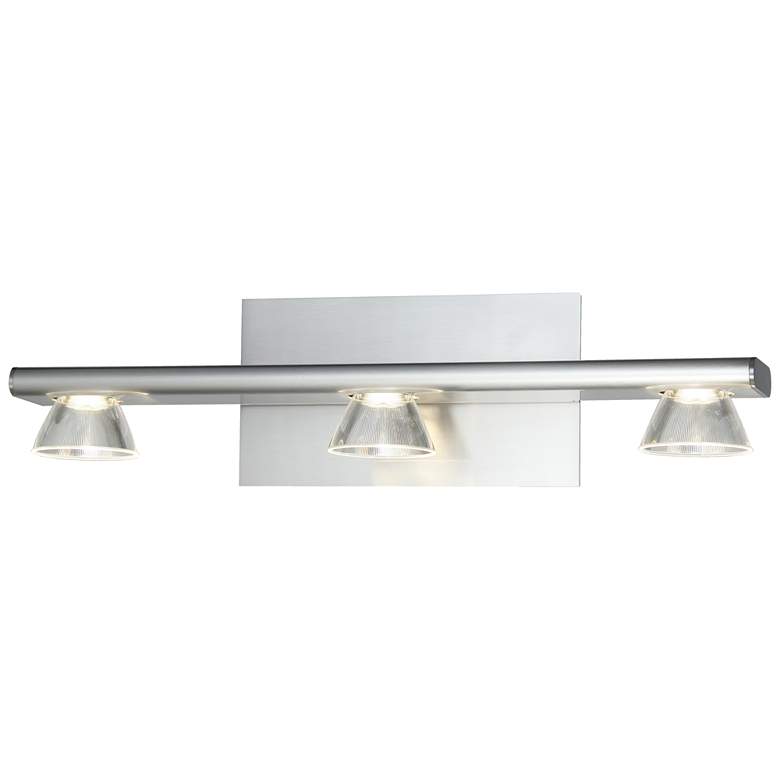 Image 1 ABRA Jet 3 Light Up or Down Vanity Wall Fixture Nickel
