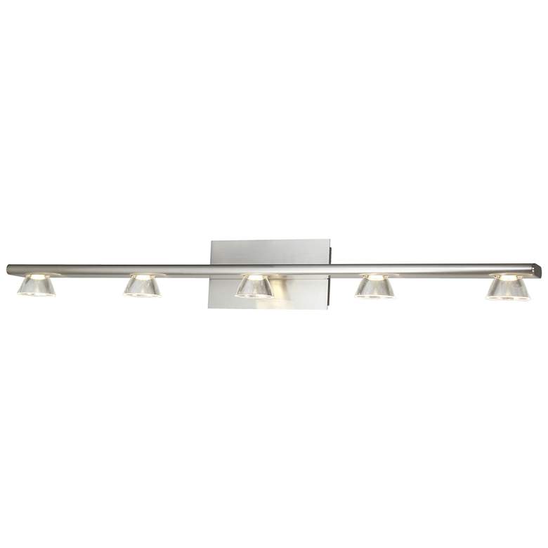 Image 1 ABRA Jet 5 Light Up or Down Vanity Wall Fixture Nickel