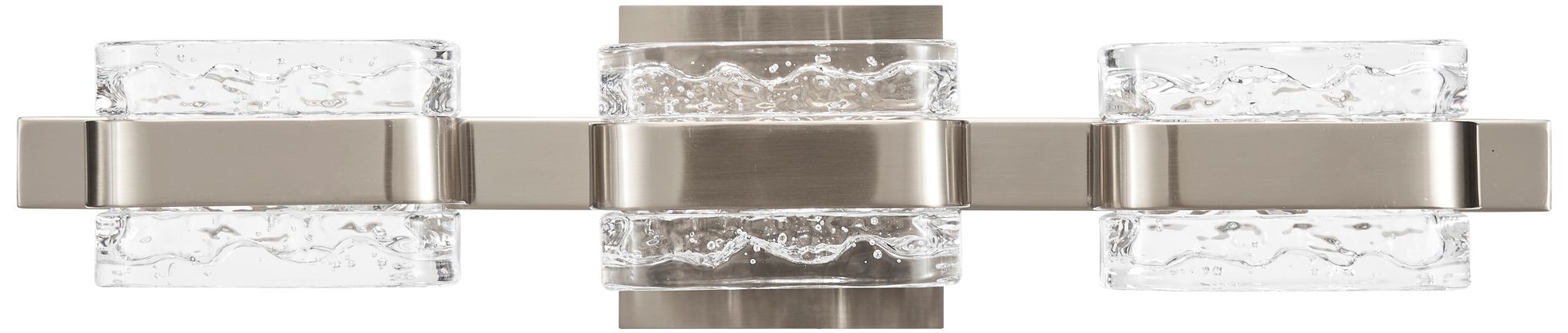 Image 2 ABRA JoJo 3 Light Crystal Glass Vanity with movable Backplate     Nickel more views