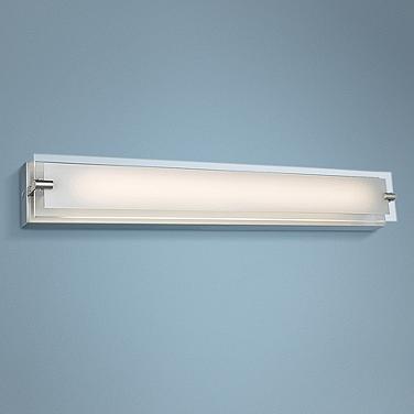 Abra Lighting Blaze 28 1/4" Wide Brushed Nickel Modern LED Bath Light