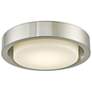 2_Abra Lighting Eclipse 16" Wide Brushed Nickel LED Modern Ceiling Light