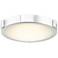 Abra Lighting Halo 11" Wide Chrome Finish Modern LED Ceiling Light