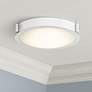 1_Abra Lighting Halo 11" Wide Chrome Finish Modern LED Ceiling Light