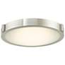 2_Abra Lighting Halo 13" Wide Brushed Nickel Modern LED Ceiling Light
