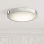 1_Abra Lighting Halo 13" Wide Brushed Nickel Modern LED Ceiling Light