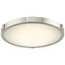 2_Abra Lighting Halo 17" Wide Brushed Nickel Modern LED Ceiling Light