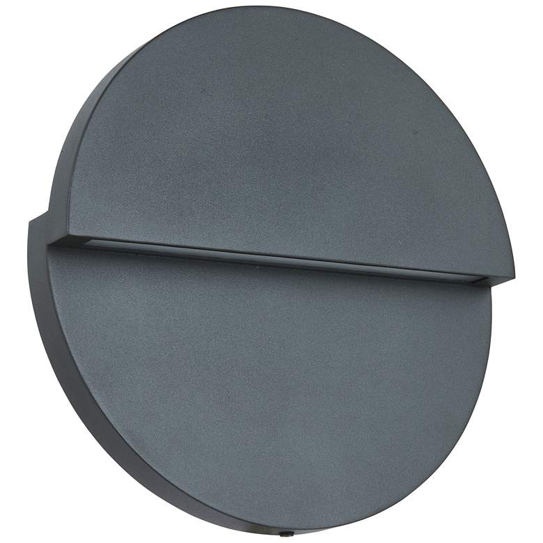 Image 1 Abra Lighting Mona Lisa 10" Silica Gray Modern Wall Light