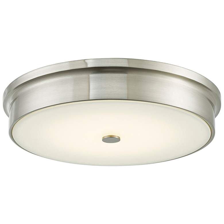 Image 2 Abra Lighting Spark 15" Wide Brushed Nickel LED Modern Ceiling Light