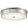 Abra Lighting Spark 15" Wide Brushed Nickel LED Modern Ceiling Light