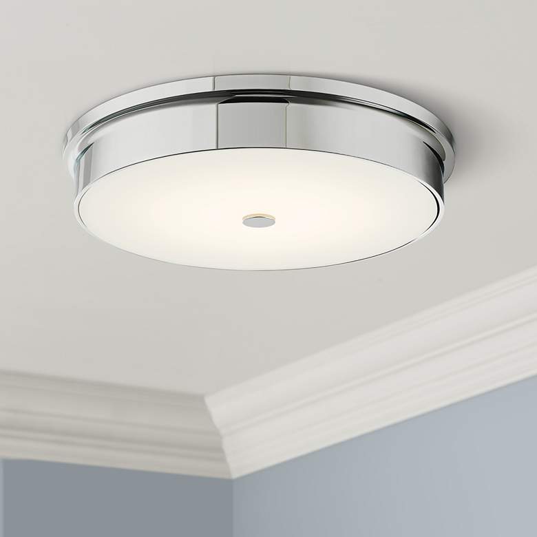 Image 1 Abra Lighting Spark Chrome 15" Wide Modern LED Ceiling Light