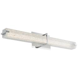 Abra Lighting Squire 26 1/4" Chrome Water Glass Modern LED Bath Light