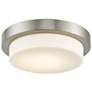 2_Abra Lighting Step 11" Wide Brushed Nickel LED Ceiling Light