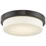 2_Abra Lighting Step 13" Wide Bronze LED Modern Ceiling Light