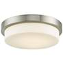 2_Abra Lighting Step 13" Wide Brushed Nickel LED Ceiling Light
