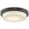 Abra Lighting Step 16" Wide Bronze Modern LED Disc Ceiling Light