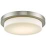 2_Abra Lighting Step 16" Wide Brushed Nickel LED Disc Ceiling Light
