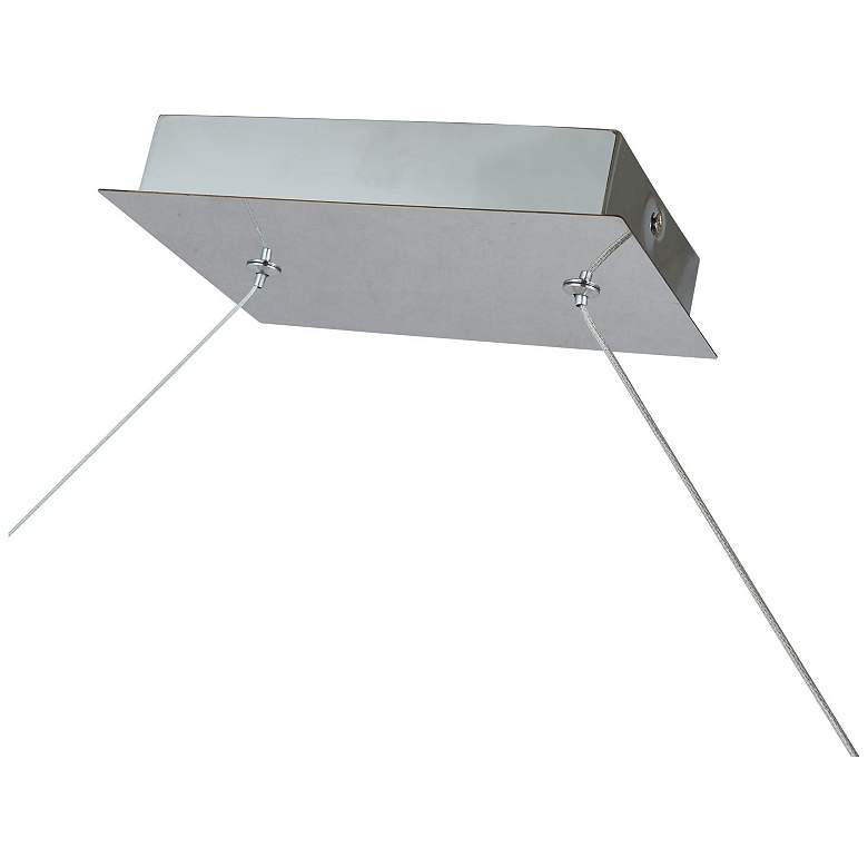 Image 3 Abra Linear Bar Pendant with Up-Down Illumination and 3 Glass Orbs more views