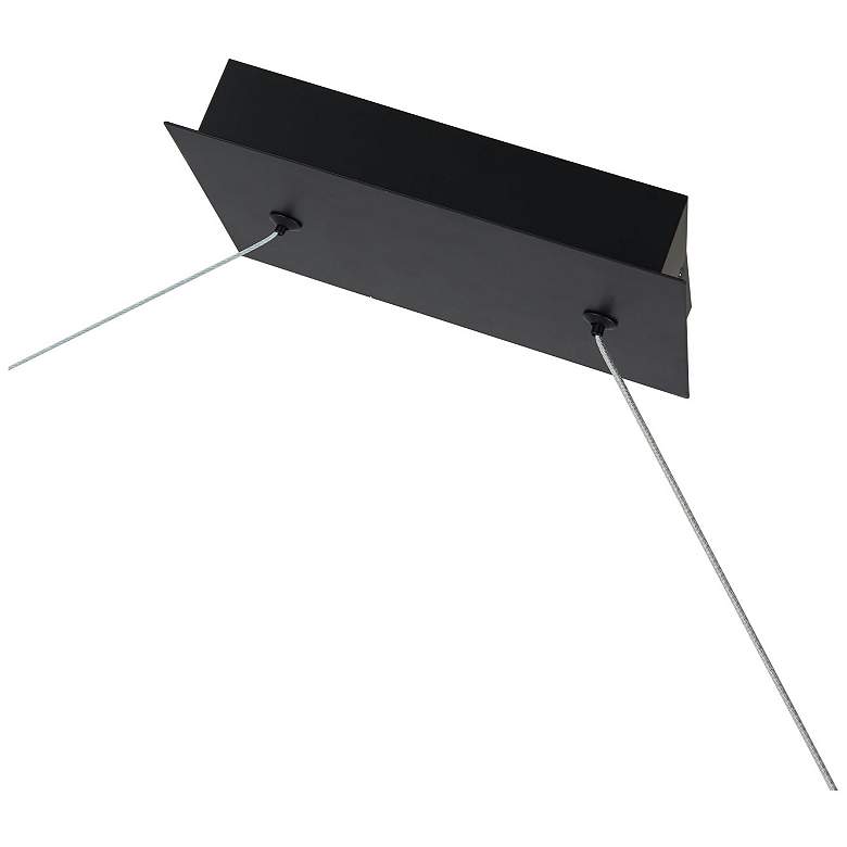 Image 5 Abra Linear Bar Pendant with Up-Down Illumination and 3 Glass Orbs more views