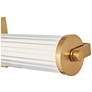 3_Abra Macie Fluted Clear Glass Vanity Brushed Brass more views