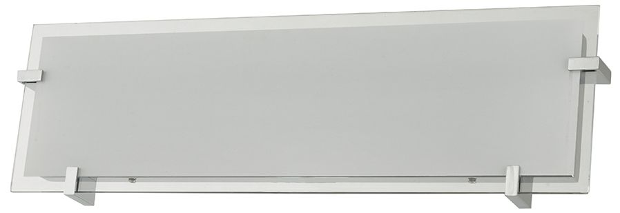 Image 2 ABRA Matrix 20" Frosted Glass Flat Panel Vanity   LED Chrome more views