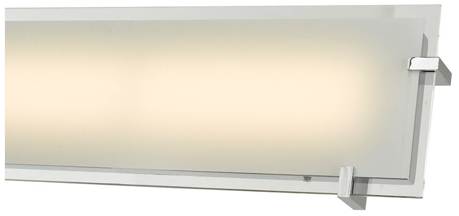 Image 3 ABRA Matrix 20" Frosted Glass Flat Panel Vanity   LED Chrome more views