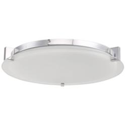 ABRA Matrix Flat Round Glass Low profile Flushmount Chrome