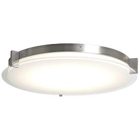 Image1 of ABRA Matrix Flat Round Glass Low profile Flushmount Nickel