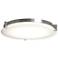 ABRA Matrix Flat Round Glass Low profile Flushmount Nickel