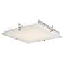 Thumbnail3 of ABRA Matrix Medium Square Glass Low Profile Flushmount Chrome more views
