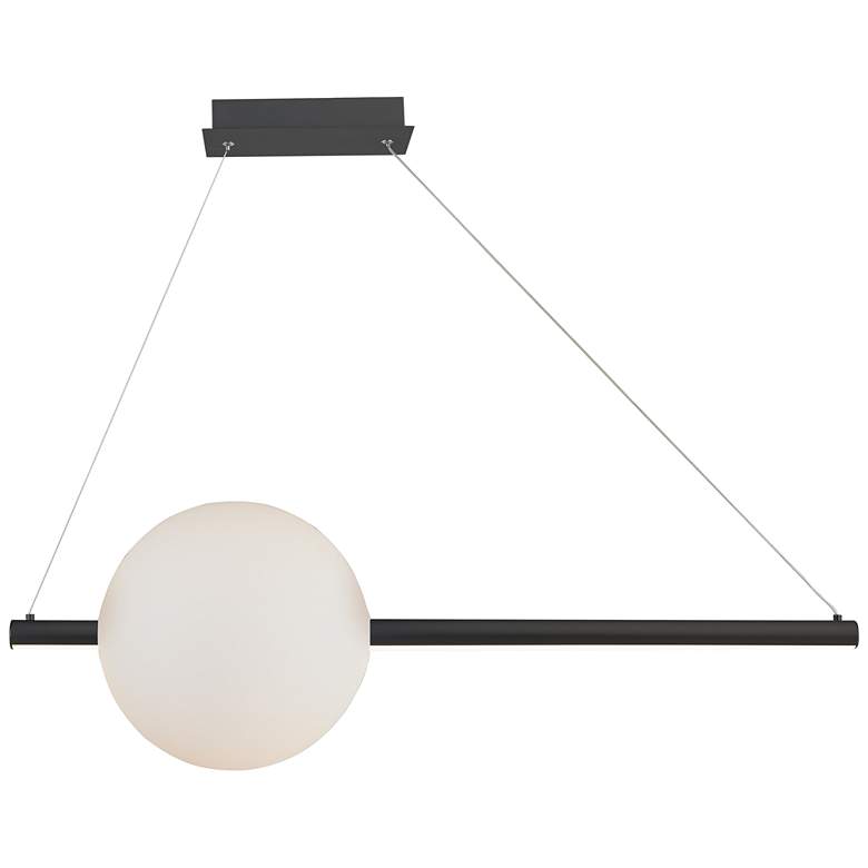 Image 1 Abra Orb 36" Wide Linear Bar Black Pendant with Up-Down Illumination
