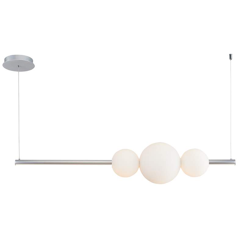 Image 1 ABRA ORB Linear Bar Pendant with Up-Down Illumination Aluminum