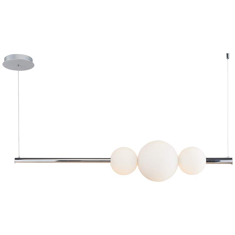 Image 1 ABRA ORB Linear Bar Pendant with Up-Down Illumination Chrome