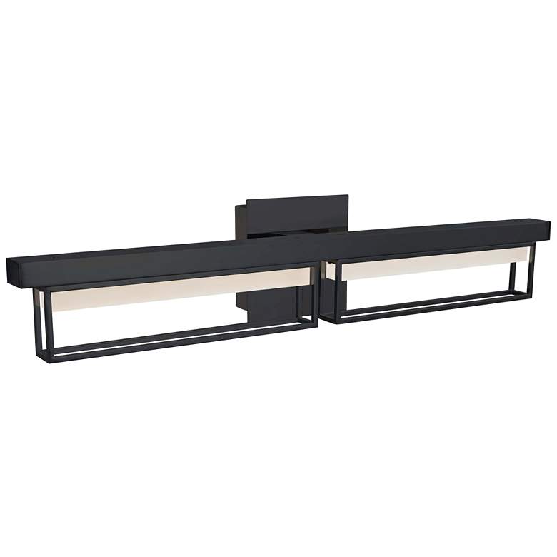 Image 1 ABRA Pane Medium Framed Vanity Black