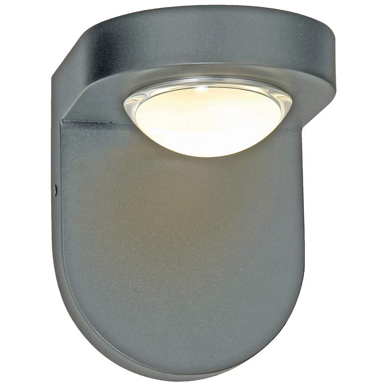 Image 1 ABRA Pharos Wet Location Crystal Lens Wall Sconce Silica