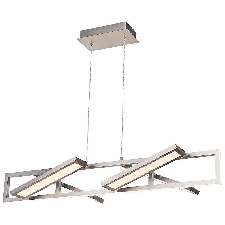 Image 1 Abra Rectangular Pendant with Four Pivoting Light Guide Diffusers