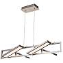 Thumbnail2 of Abra Rectangular Pendant with Four Pivoting Light Guide Diffusers more views
