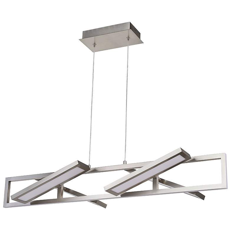 Image 4 Abra Rectangular Pendant with Four Pivoting Light Guide Diffusers more views