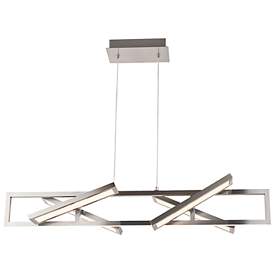 Image5 of Abra Rectangular Pendant with Four Pivoting Light Guide Diffusers more views