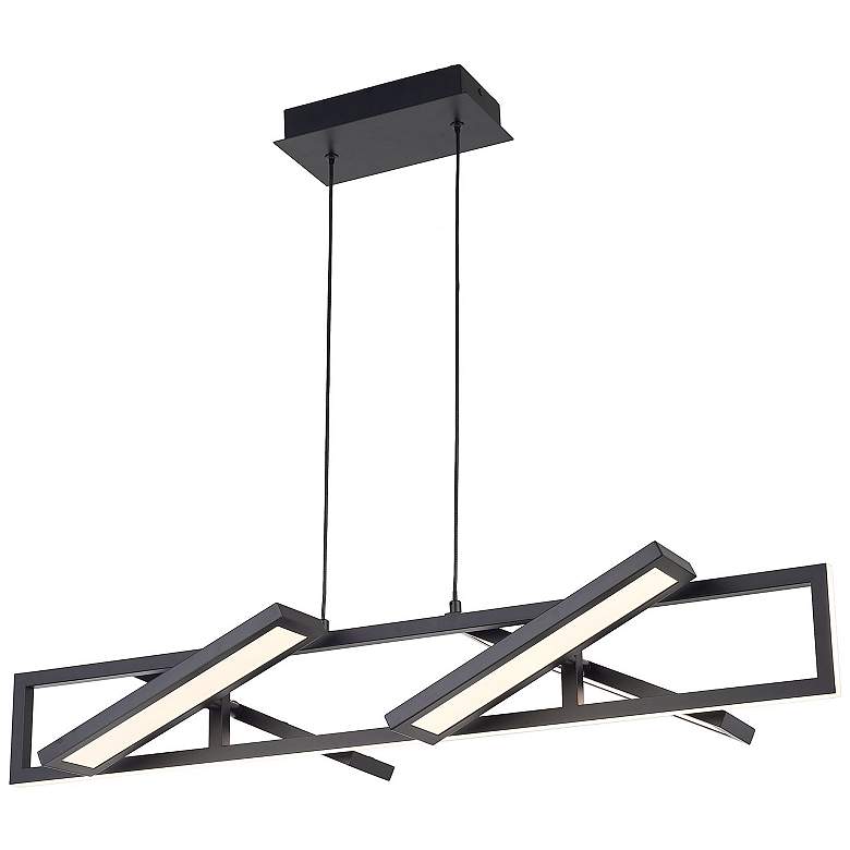 Image 2 Abra Rectangular Pendant with Four Pivoting Light Guide Diffusers more views